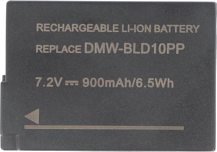Actual product image AccuCell Akku Panasonic DMW-BLD10 E, Lumix DMC-GF2 (Camera battery)