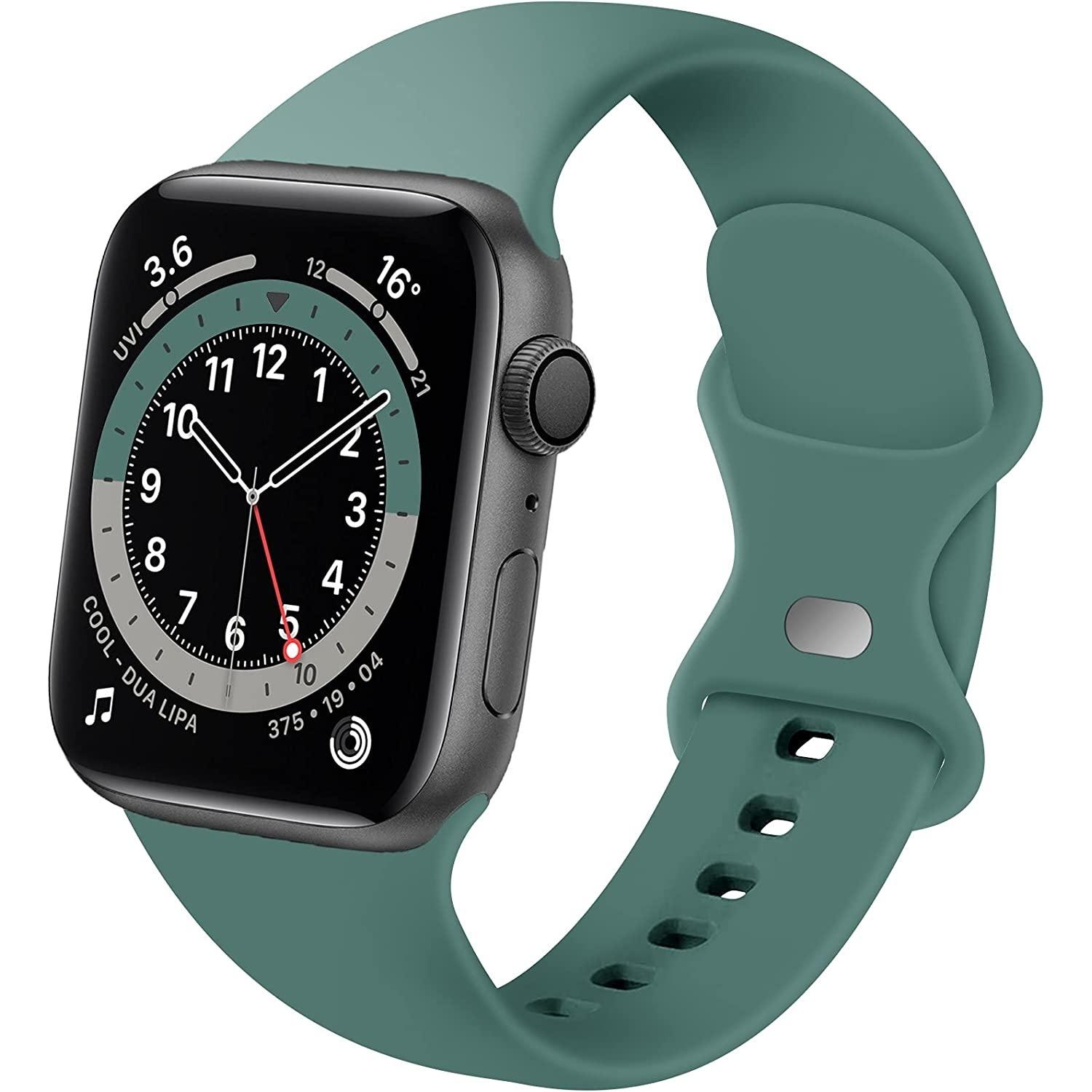 Strap-it Armband (Silikon, Apple Watch), Uhrenarmband, Grün