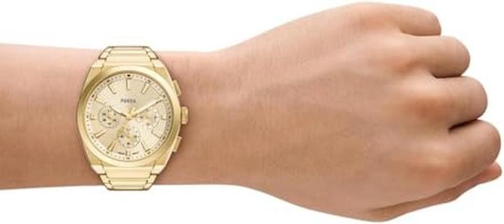 Immagine prodotto Fossil EVERETT Heren Horloge 44 mm - Goudkleurig (Cronografo, 44 mm)