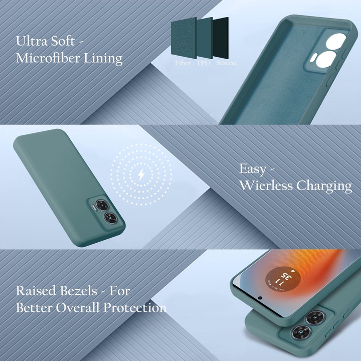 Immagine prodotto Cadorabo Custodia per Motorola Moto Edge 50 Fusion TPU Liquid Silicone Case (Motorola Edge 50)