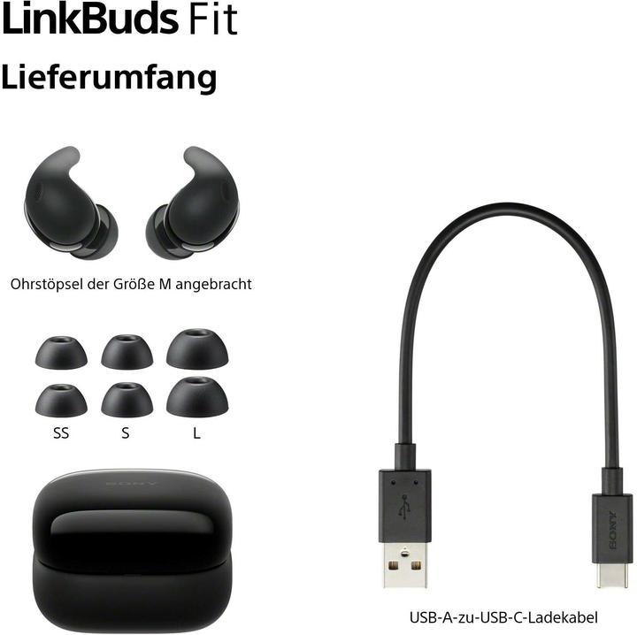 Actual product image Sony LinkBuds Fit (NC, 5.50 h, Wireless)