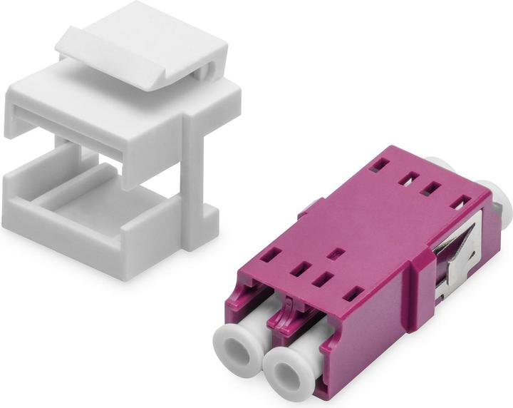 Actual product image Digitus Fiber optic LC/LC duplex coupler, Multimode-OM4, Keystone module (Keystone module)