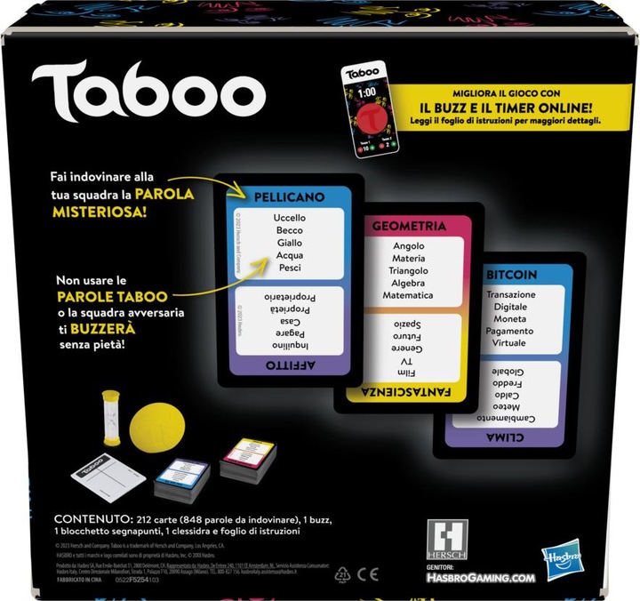 Produktbild Hasbro Gaming Tabu (Italienisch)