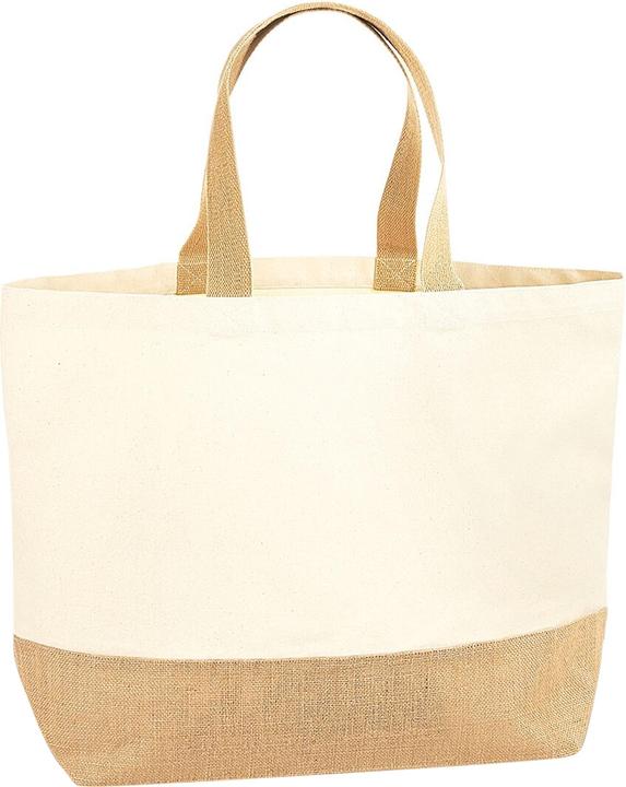 Westford Mill Canvas carrier bag with jute bottom Xl (29 l)