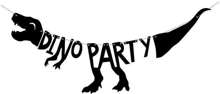 Image du produit Partydeco Dino Party Banner Décoration d'anniversaire (1 pcs)