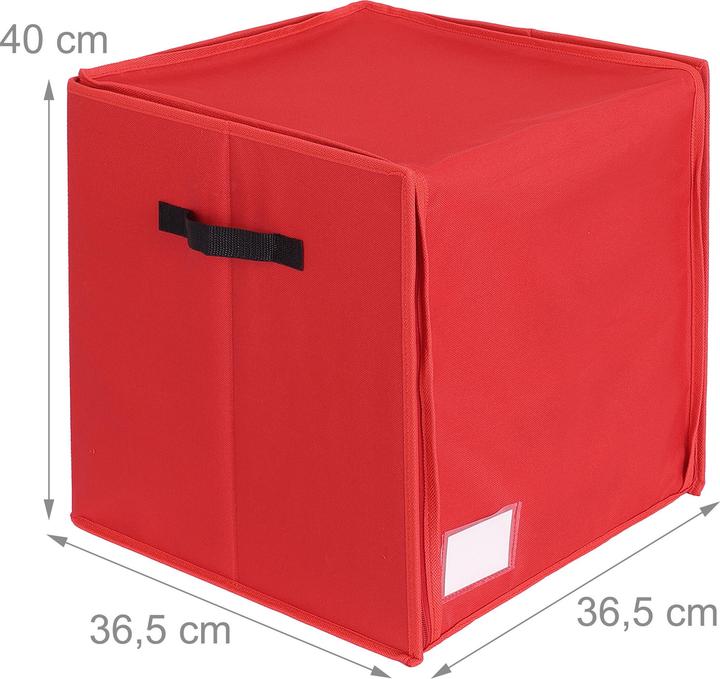 Actual product image Relaxdays Weihnachtskugel Aufbewahrungsbox (36.50 cm)