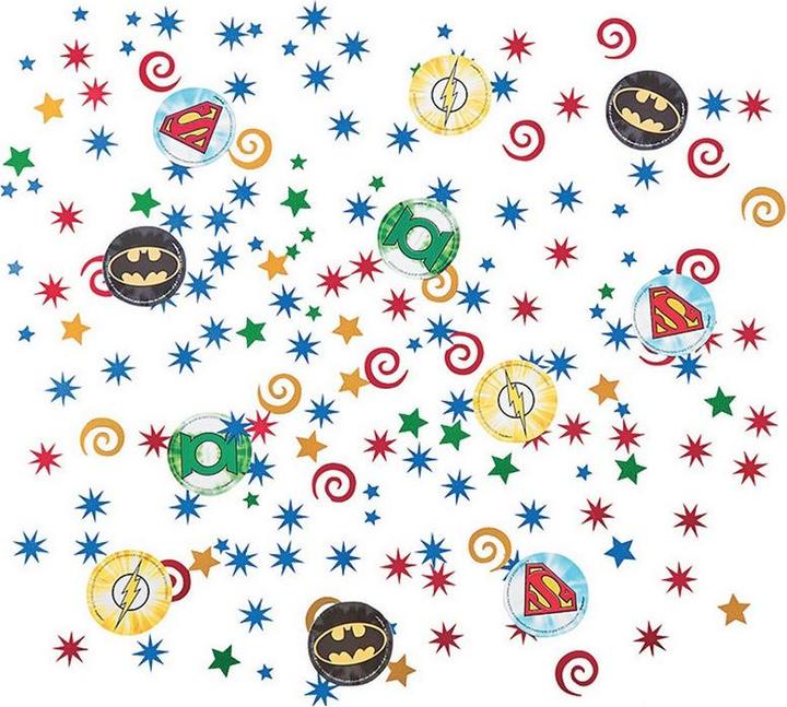 Produktbild Justice League Dreifach Konfetti Geburtstag Folie Papier Kunststoff