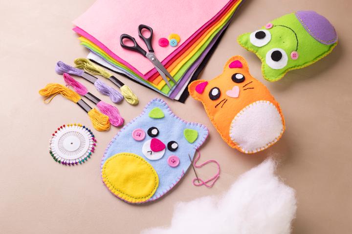 Actual product image Creativ Company Craft Set Starter Sewing Felt, Cord, Buttons