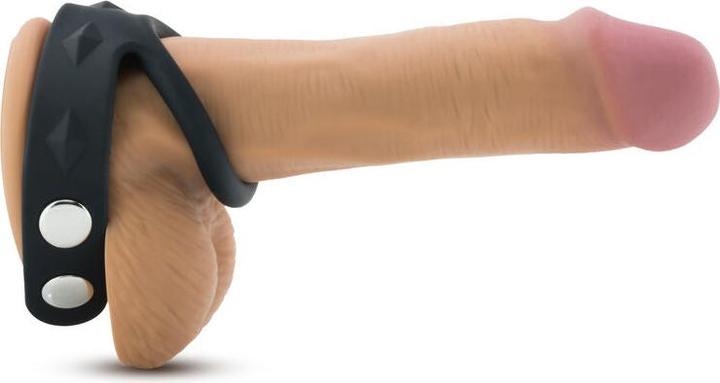 Actual product image Blush Performance Vs6 Cock & Ball Strap Black