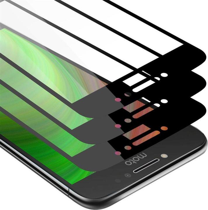 Immagine prodotto Cadorabo Vetro di protezione del display a schermo intero (3 Pezzo/i, Motorola Moto E4)