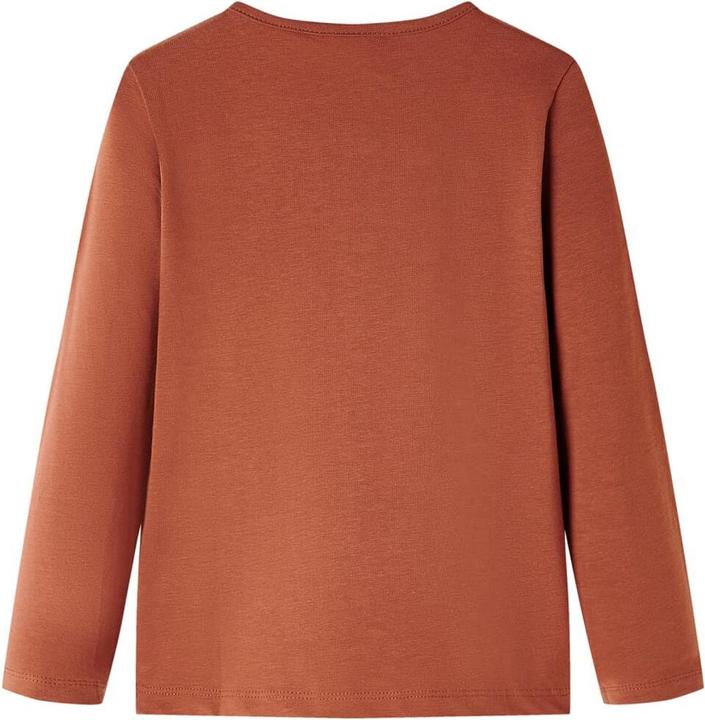 Produktbild VidaXL Kinder-Langarmshirt Cognac 128,Material: 95 % Baumwolle. 5 (128)