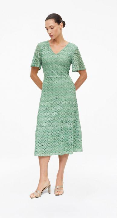 Produktbild s.Oliver Midi-Kleid mit Glitzergarn und Ajourmuster (42)