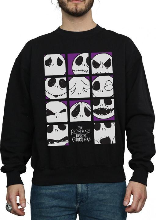 Produktbild Disney Nightmare Before Christmas Many Faces Of Jack Squares Sweatshirt (M)