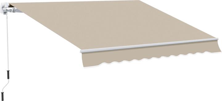 Actual product image Outsunny Gelenkmarkise mit Handkurbel (2.45 m)