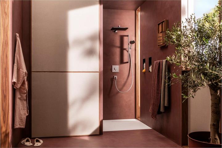 Actual product image hansgrohe Raindance Alive EcoSmart Water-Saving Rain Shower Head with Anti-Limescale Function (2 Beam types, 8 l/min)