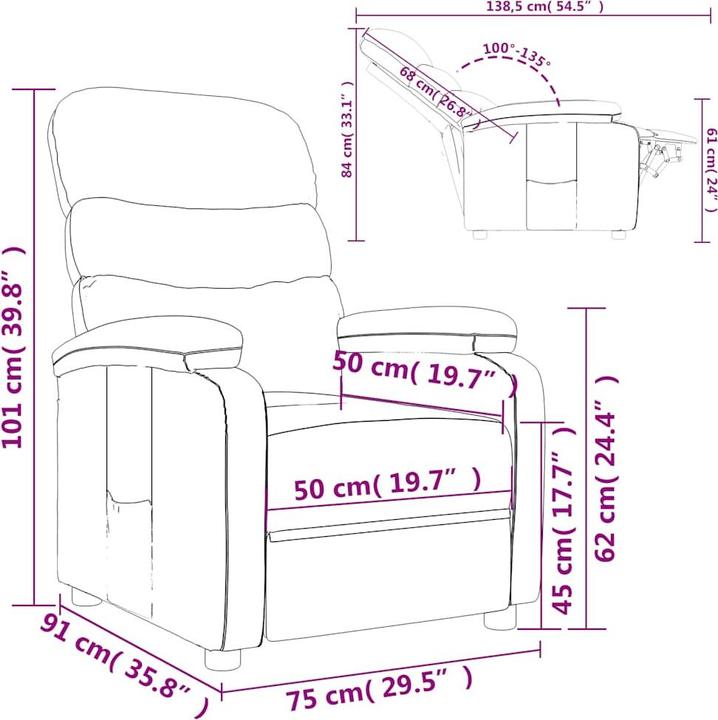 Produktbild vidaXL Relaxsessel