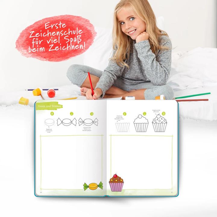 Actual product image First Drawing School 100 Motifs Drawing in Four Steps