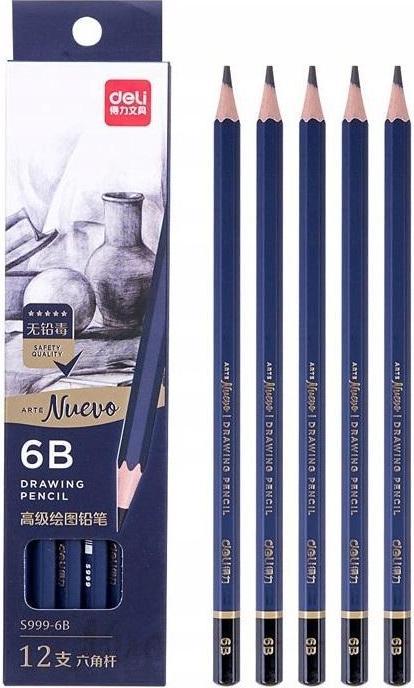 Deli Skizzierstifte 6B Nuevo 12 Stück (6B, 12x)