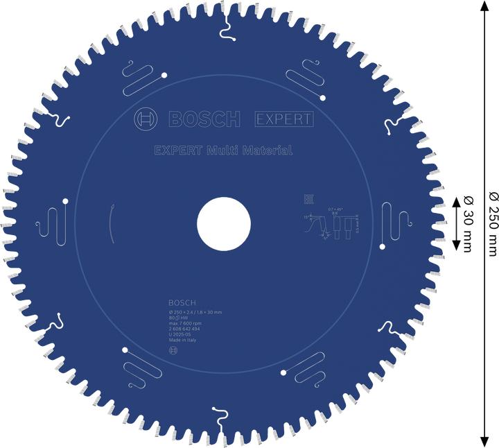 Immagine prodotto Bosch Professional Zubehör Lama circolare Expert per Mult