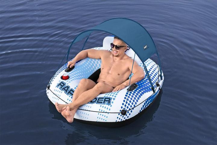 Actual product image Hydro-Force Rapig Rider swim ring with sun canopy