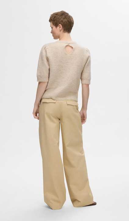 Image du produit Selected Femme Slflulu Ss Open Back Knit O-Neck Noos (XL)
