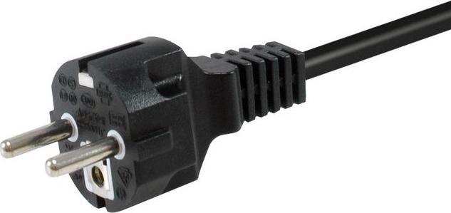 Actual product image equip Netzkabel Anschl. C18 -> Schukon. 180°gew. sw (1.80 m)