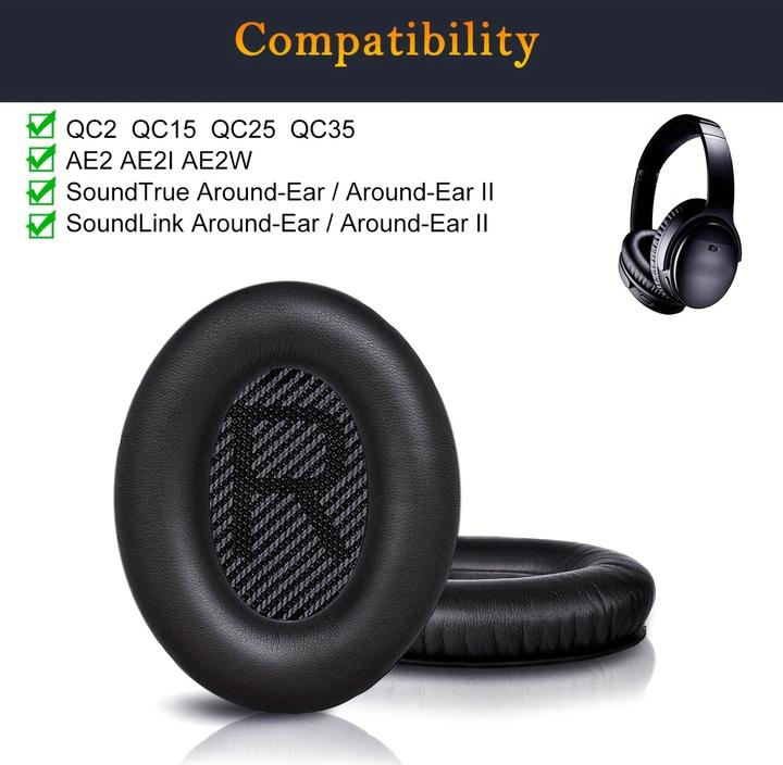 Image du produit PhoneLook Coussinets d'oreille de rechange pour écouteurs Bose QuietComfort QC2/QC15/QC25/QC35