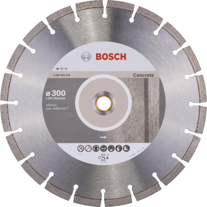 Produktbild Bosch Professional Zubehör Diamanttrennscheibe Standard for Concrete, 300 x 20,00/25,40 x 2,8 x 10 mm