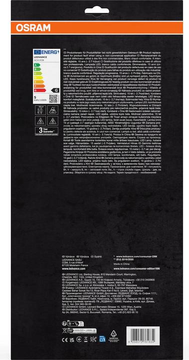 Produktbild Osram Vintage 1906 (E27, 4.80 W, 360 lm, 1 x, G)