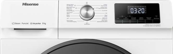 Actual product image Hisense WFQA8014EVJM (8 kg, Left)