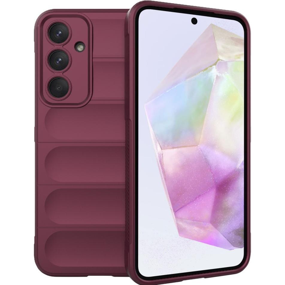 Screenguard CloudCase Samsung Galaxy A35 5G Hülle (Samsung Galaxy A35), Smartphone Hülle, Rot