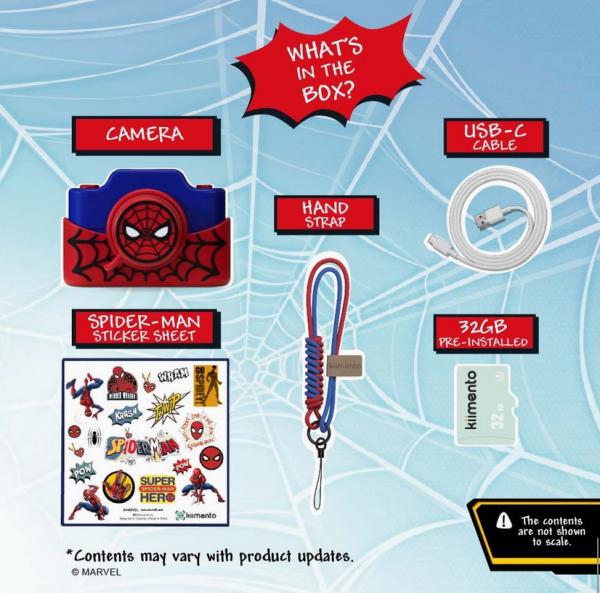 Actual product image Kidamento Digitalkamera Spider-Man