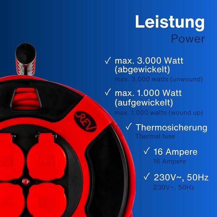 Actual product image REV Cable drum (40 m, 1.50 mm²)