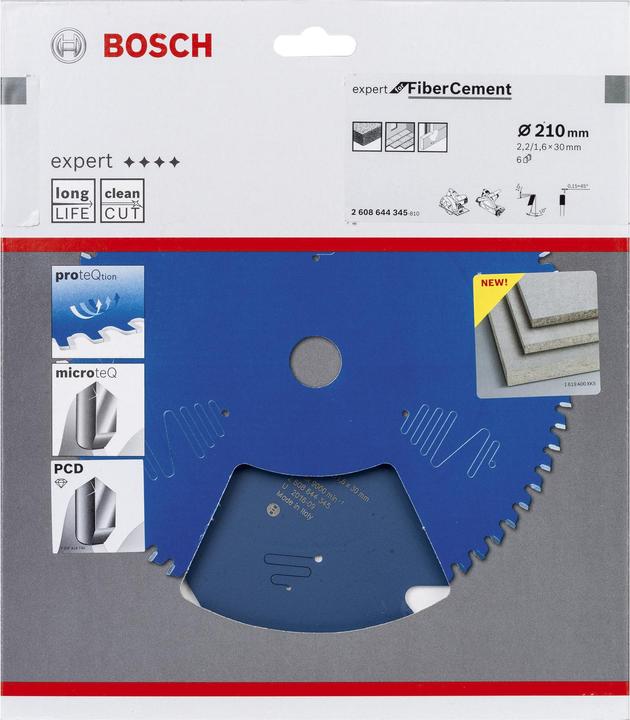 Productafbeelding Bosch Professional Zubehör Cirkelzaagblad EX FC H 210x30-