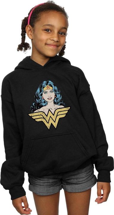 Actual product image Girls Wonder Woman Gaze Hoodie (128)