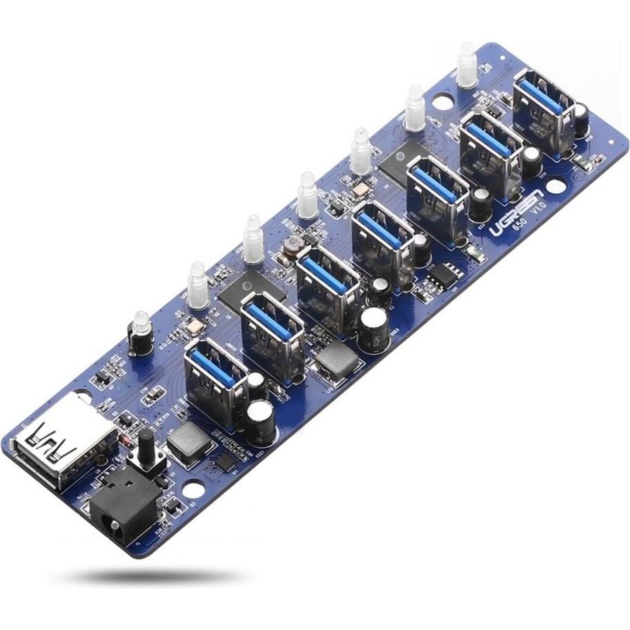 Thumbnail - Ugreen US219 (USB-A, 7 Ports), Dockingstation + USB Hub, Schwarz
