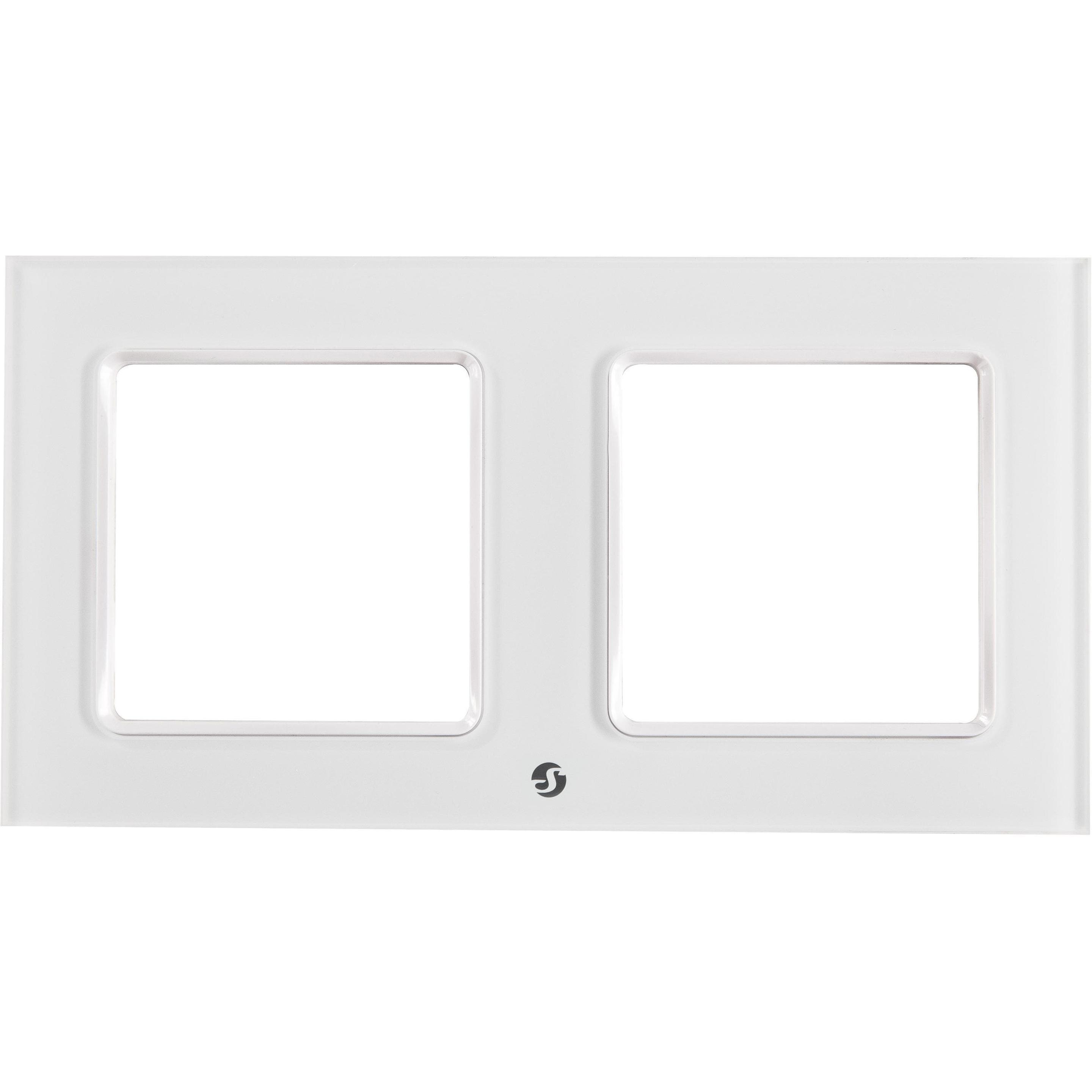 Shelly, Zubehör Schalterprogramm, Accessories · Wall Frame 2 · Wandtaster Rahmen 2-fach · Weiss