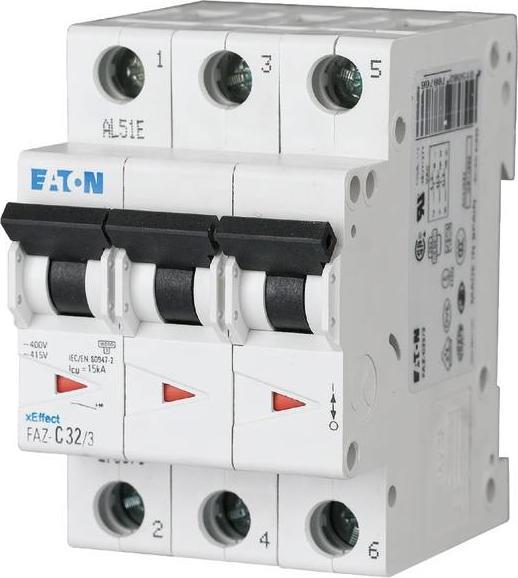 Produktbild Eaton Circuit Breaker, C Curve, 8A, 3-Pole