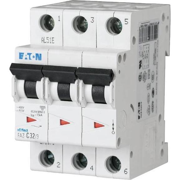 Eaton, Schutzschalter, Circuit Breaker, C Curve, 8A, 3-Pole