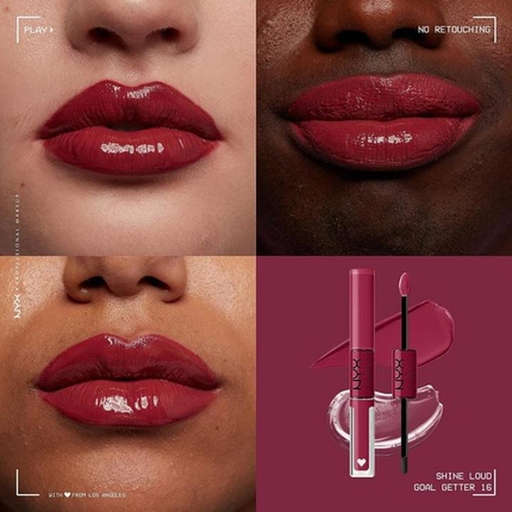 Actual product image NYX Professional Make-Up Shine Loud - High Pigment Lip Shine Goal Getter (16 Goal Getter)