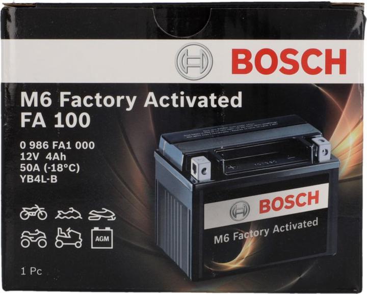 Actual product image Bosch Automotive GEL motorbike battery (12 V, 4 Ah, 50 A)