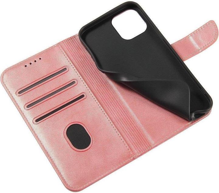 Produktbild Hurtel Magnet Case elegant case case cover with a flap and stand function Poco M4 Pro 5G pink (Xiaomi Poco M4 Pro 5G)