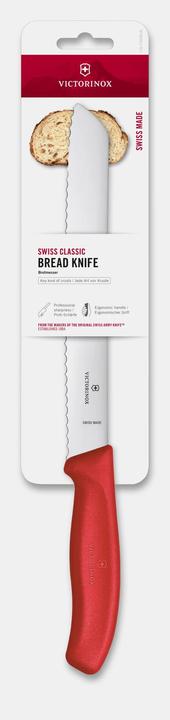 Actual product image Victorinox Swiss Classic, bread knife, 21cm, wavy, red, blister (21 cm)