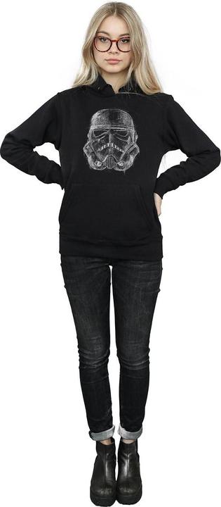 Immagine prodotto Star Wars Stormtrooper Scribble Helmet Felpa con Cappuccio Donna (XL)