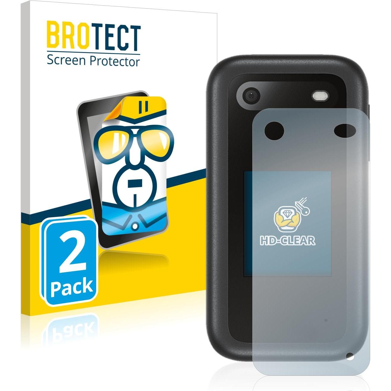 BROTECT Schutzfolie Displayschutz Klar (2 Stück, Nokia 2660 Flip), Smartphone Schutzfolie, Transparent
