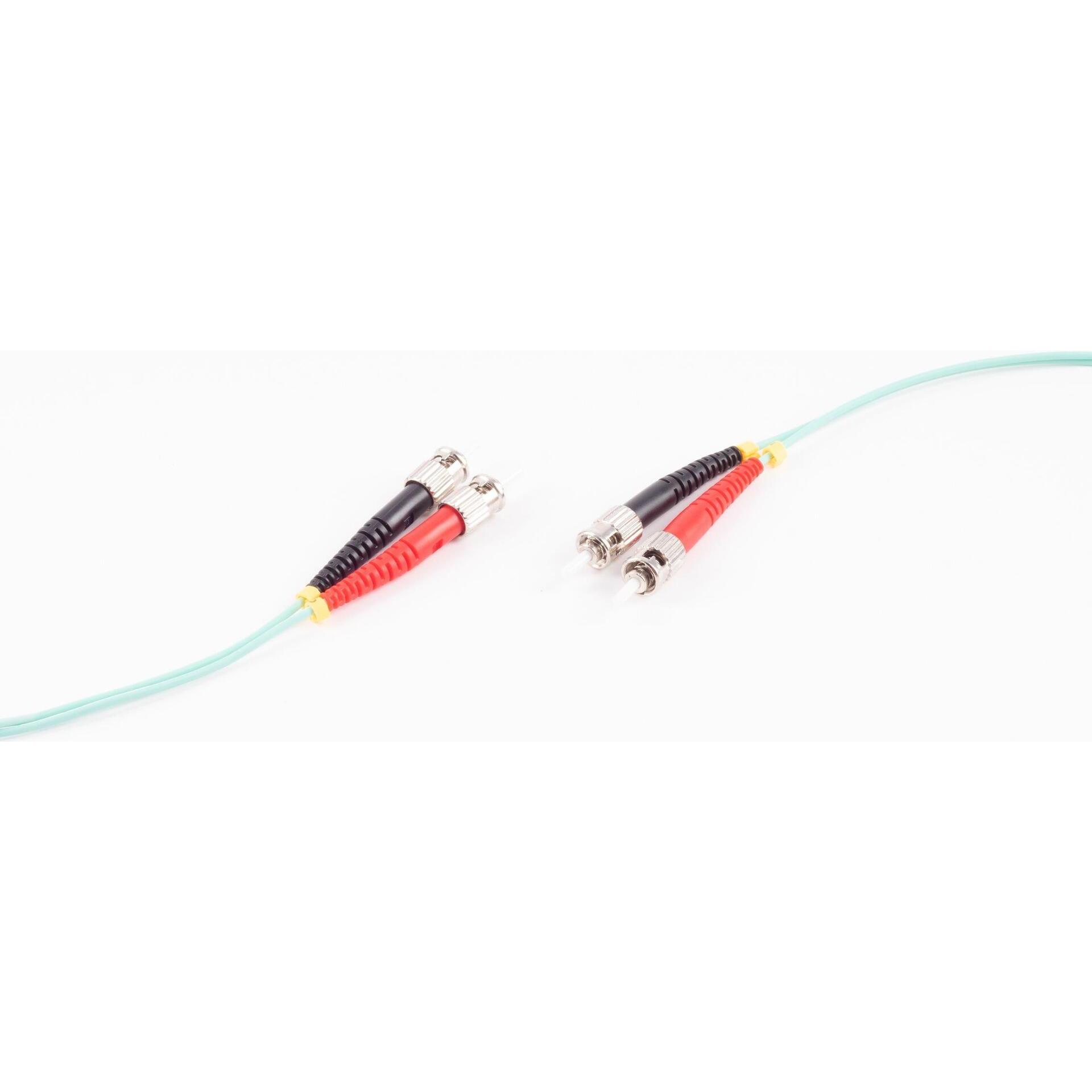 Thumbnail - Shiverpeaks -BASIC-S--Duplex Patchkabel ST/ST 50/125µ, OM3, aqua, 1,0m (U/FTP, CAT6, 1 m), Netzwerkkabel
