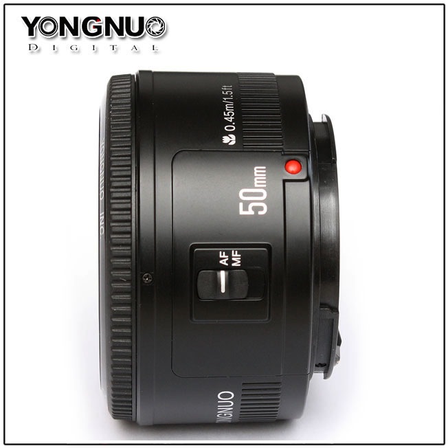 Image du produit Yongnuo 50 mm f/1.8 Canon EF (Canon EF, Plein format, APS-C / DX)