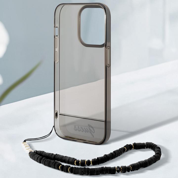 Produktbild Guess GUHCP14XHGCOHK iPhone 14 Pro Max 6,7" czarny/black hardcase Translucent Pearl Strap (Apple iPhone 14 Pro Max)