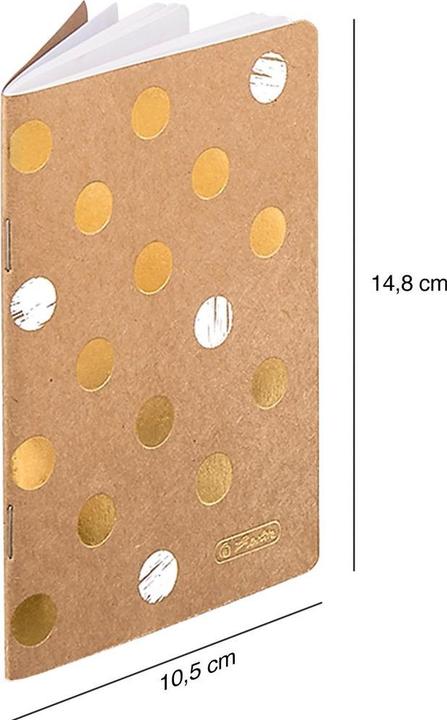 Image du produit Herlitz Cahier A6 (A6, À rayures, Couverture rigide)