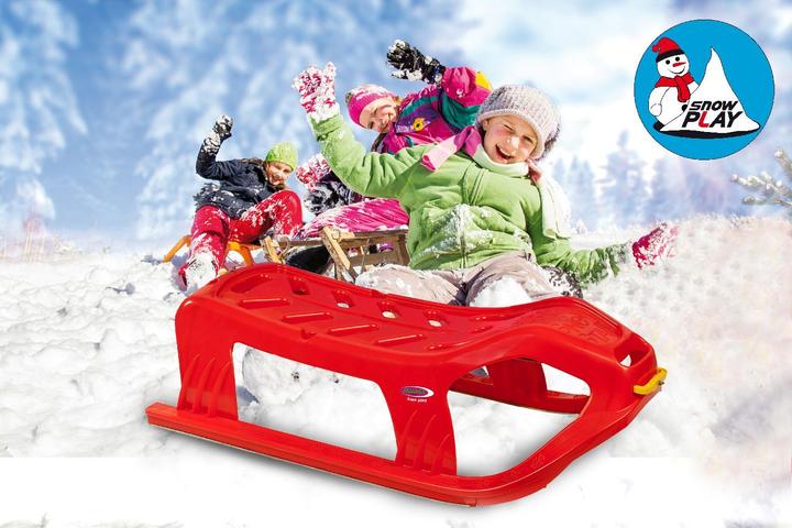 Produktbild Jamara Snow Play Schlitten Snow-Star 90cm rot